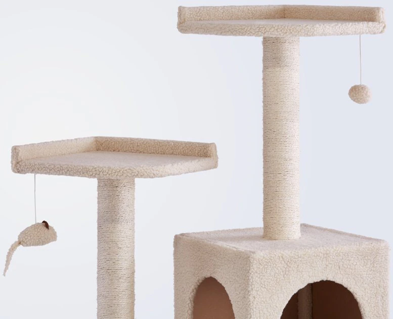 Frisco 57-in Faux Fur Cat Tree & Condo 5 Frisco 57-in Faux Fur Cat Tree & Condo - Image 3