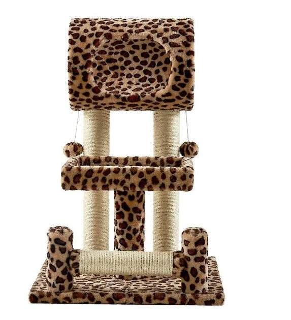 Frisco 28-in Faux Fur Cat Tree 7 Frisco 28-in Faux Fur Cat Tree - Image 5
