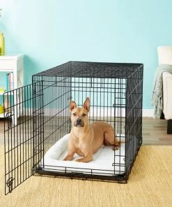 Frisco Heavy Duty Fold & Carry Single Door Collapsible Wire Dog Crate