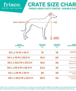 Frisco Heavy Duty Fold & Carry Double Door Collapsible Wire Dog Crate 11 Frisco Heavy Duty Fold & Carry Double Door Collapsible Wire Dog Crate -Frisco Sales 2024 109790 PT2. SY630 V1596031883