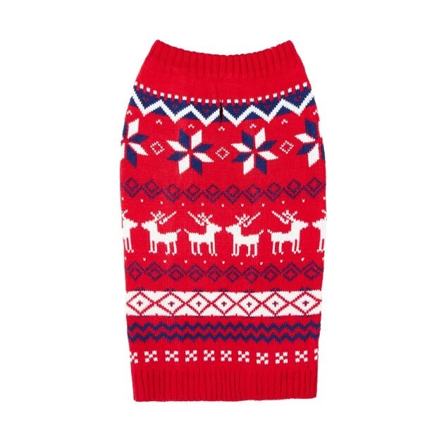 Frisco Dog & Cat Reindeer Fair Isle Sweater 4 Frisco Dog & Cat Reindeer Fair Isle Sweater - Image 2