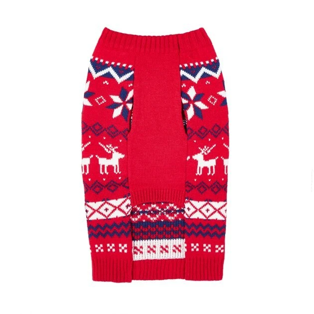 Frisco Dog & Cat Reindeer Fair Isle Sweater 6 Frisco Dog & Cat Reindeer Fair Isle Sweater - Image 4