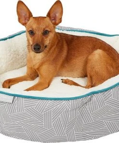 Frisco Sherpa Hexagon Bolster Cat & Dog Bed -Frisco Sales 2024 144814 PT4. SY630 V1578443195