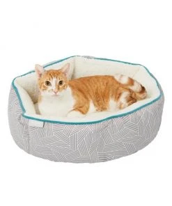 Frisco Sherpa Hexagon Bolster Cat & Dog Bed -Frisco Sales 2024 144814 PT5. SY630 V1578443383