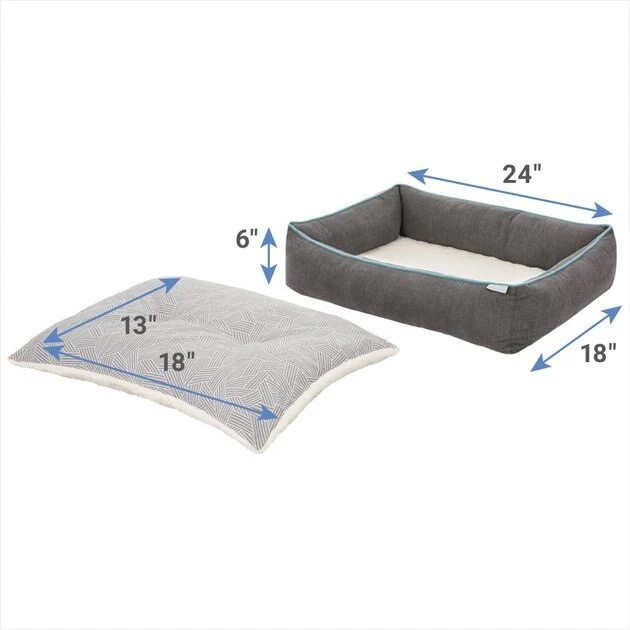 Frisco Sherpa Orthopedic Bolster Cat & Dog Bed 4 Frisco Sherpa Orthopedic Bolster Cat & Dog Bed - Image 2