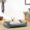 Frisco Rectangular Bolster Dog Bed w/Removable Cover, Dark Gray -Frisco Sales 2024 144865 MAIN. SY630 V1566404860