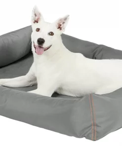 Frisco Rectangular Bolster Dog Bed w/Removable Cover, Dark Gray -Frisco Sales 2024 144865 PT4. SY630 V1578443251
