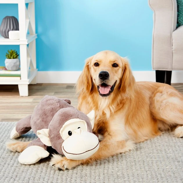 Frisco Jumbo Plush Squeaking Monkey Dog Toy 4 Frisco Jumbo Plush Squeaking Monkey Dog Toy - Image 2