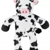 Frisco Plush with Inside Rope Squeaking Cow Dog Toy