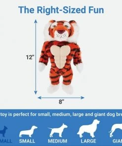 Frisco Muscle Plush Squeaking Tiger Dog Toy -Frisco Sales 2024 147080 PT2. SY630 V1539206010
