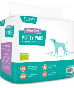 Frisco Dog Training Pads, 21 x 21-in, 100 count, Floral Scented
