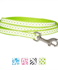 Frisco Patterned Nylon Reflective Dog Leash