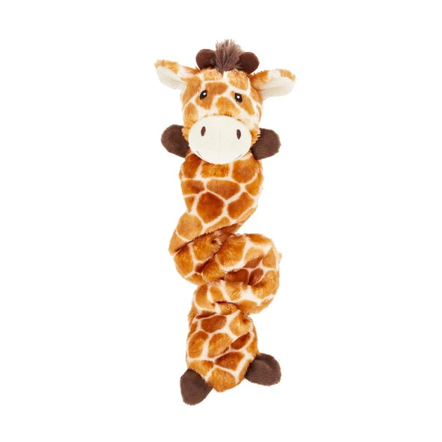 Frisco Bungee Plush Squeaking Giraffe Dog Toy 3 Frisco Bungee Plush Squeaking Giraffe Dog Toy