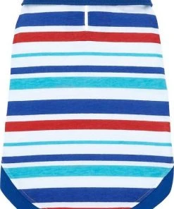 Frisco Striped Dog & Cat Polo Shirt, Red & Blue -Frisco Sales 2024 153589 PT3. SY630 V1624902452