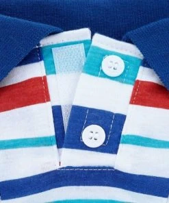 Frisco Striped Dog & Cat Polo Shirt, Red & Blue -Frisco Sales 2024 153589 PT5. SY630 V1624902156