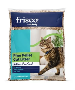Frisco Pine Pellet Unscented Non-Clumping Wood Cat Litter