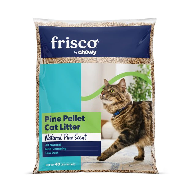 Frisco Pine Pellet Unscented Non-Clumping Wood Cat Litter 3 Frisco Pine Pellet Unscented Non-Clumping Wood Cat Litter