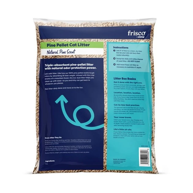 Frisco Pine Pellet Unscented Non-Clumping Wood Cat Litter 5 Frisco Pine Pellet Unscented Non-Clumping Wood Cat Litter - Image 3