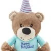 Frisco Plush Birthday Bear with Striped Hat Dog Toy -Frisco Sales 2024 162836 Main. SY630 V1565379440