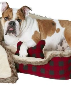 Frisco Buffalo Check Cuddler Pet Bed & Gift Set -Frisco Sales 2024 165333 PT5. SY630 V1578443432