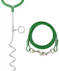 Frisco Easy Grip Stake with Tie Out Cable, Large