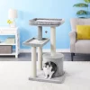 Frisco 42-in Heavy Duty Faux Fur Cat Tree & Condo