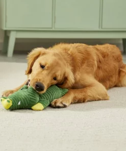 Frisco Corduroy Plush Squeaking Alligator Dog Toy -Frisco Sales 2024 174705 PT2. SY630 V1573492714