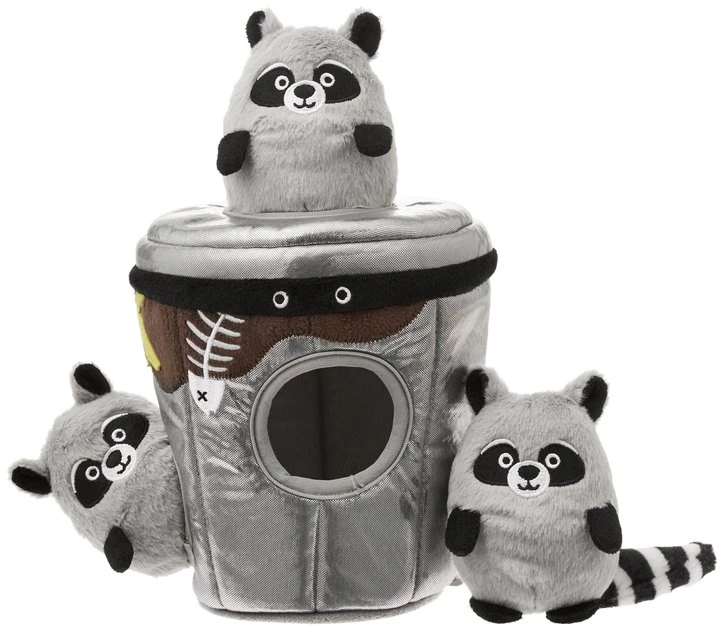 Frisco Hide & Seek Plush Trash Can Puzzle Dog Toy 3 Frisco Hide & Seek Plush Trash Can Puzzle Dog Toy