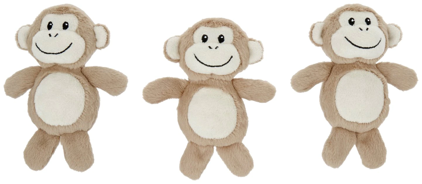 Frisco Hide & Seek Monkey Dog Toy Refills, 3-pack 3 Frisco Hide & Seek Monkey Dog Toy Refills, 3-pack