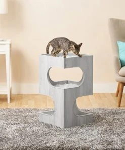 Frisco 28-in Modern Cat Tree & Condo