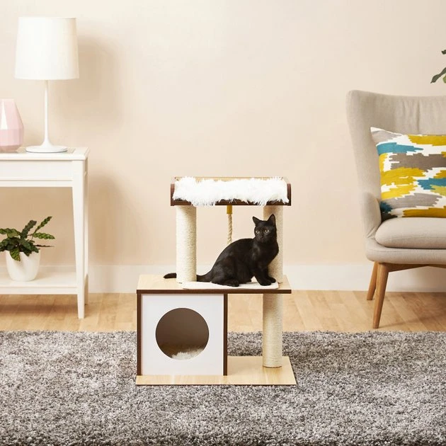 Frisco 28.5-in Modern Cat Tree & Condo 3 Frisco 28.5-in Modern Cat Tree & Condo