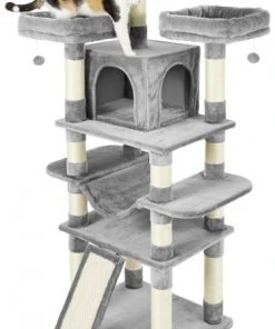 Frisco 68-in Faux Fur Cat Tree & Condo -Frisco Sales 2024 180383 PT5. SY630 V1584453421
