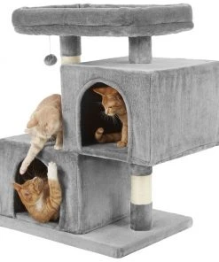 Frisco 33-in Faux Fur Cat Tree & Condo -Frisco Sales 2024 180389 PT4. SY630 V1584453144