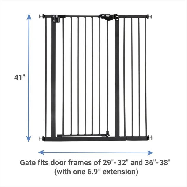 Frisco Steel Extra Tall Auto-Close Dog Gate, 41-in Height 4 Frisco Steel Extra Tall Auto-Close Dog Gate, 41-in Height - Image 2