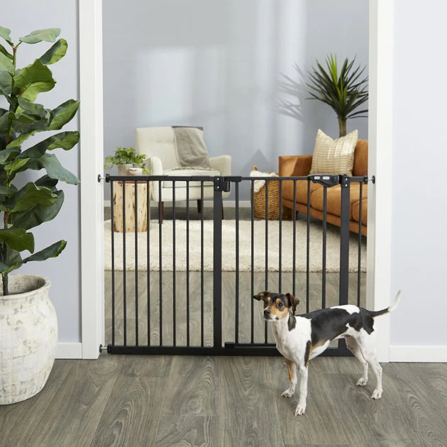 Frisco Steel Extra Wide Auto-Close Dog Gate, 30-in Height 3 Frisco Steel Extra Wide Auto-Close Dog Gate, 30-in Height