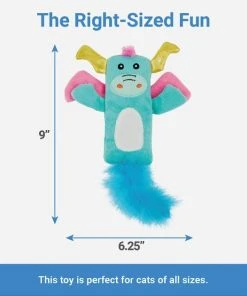 Frisco Mythical Mates Dragon Crinkle Kicker Cat Toy with Catnip -Frisco Sales 2024 204531 PT1. SY630 V1587474371