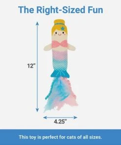 Frisco Mythical Mates Mermaid Crinkle Kicker Cat Toy with Catnip -Frisco Sales 2024 204533 PT1. SY630 V1587474430