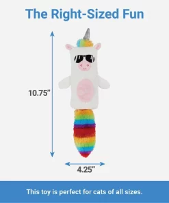 Frisco Mythical Mates Rainbow Unicorn Crinkle Kicker Cat Toy with Catnip -Frisco Sales 2024 204537 PT1. SY630 V1587474442