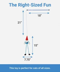 Frisco Mythical Mates Gnome Teaser Cat Toy with Catnip -Frisco Sales 2024 204545 PT1. SY630 V1587474372