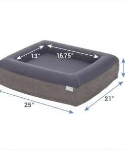 Frisco Orthopedic Rectangular Bolster Cat & Dog Bed w/Removable Cover -Frisco Sales 2024 210225 PT1. SY630 V1597885892