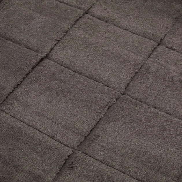 Frisco Quilted Plush Dog Crate Mat, Gray 6 Frisco Quilted Plush Dog Crate Mat, Gray - Image 4