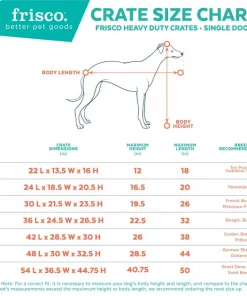 Frisco XX-Large Heavy Duty Single Door Wire Dog Crate, 54 inch -Frisco Sales 2024 210677 PT2. SY630 V1579560496