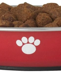 Frisco Heavy Duty Non-Skid Saucer Cat Bowl, Red Paw -Frisco Sales 2024 213423 PT2. SY630 V1598449872