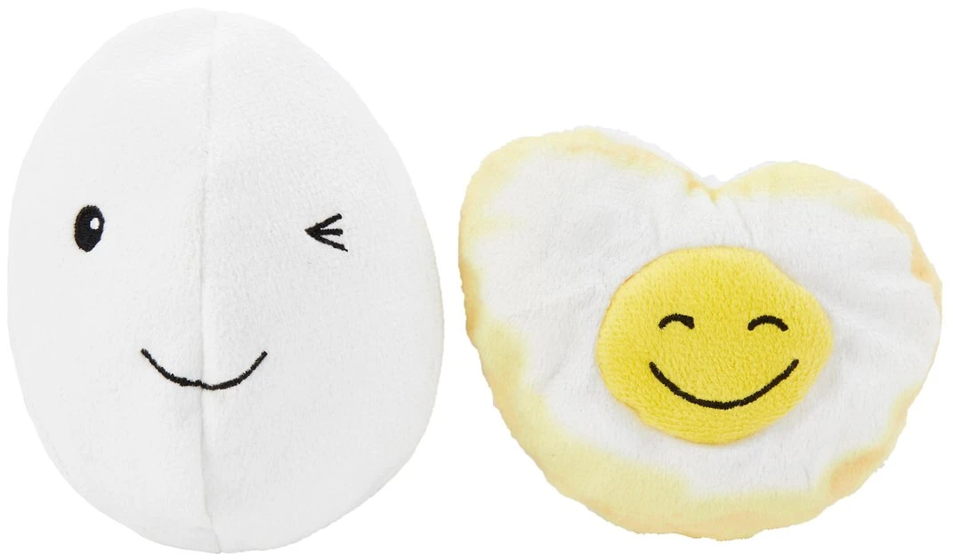 Frisco Plush Squeaking 2-in-1 Tearable Egg & Yolk Dog Toy 5 Frisco Plush Squeaking 2-in-1 Tearable Egg & Yolk Dog Toy - Image 3
