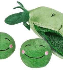 Frisco Plush Squeaking 2-in-1 Tearable Peapod & Peas Dog Toy