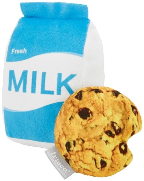 Frisco Plush Cookie & Milk Dog Toy, 2-pack 3 Frisco Plush Cookie & Milk Dog Toy, 2-pack