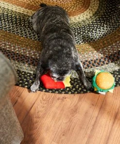 Frisco Plush Burger & Fries Dog Toy, 2-Pack -Frisco Sales 2024 213822 PT8. SY630 V1600488496