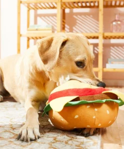 Frisco Burger Plush Squeaky Dog Toy -Frisco Sales 2024 213824 PT8. SY630 V1600488504