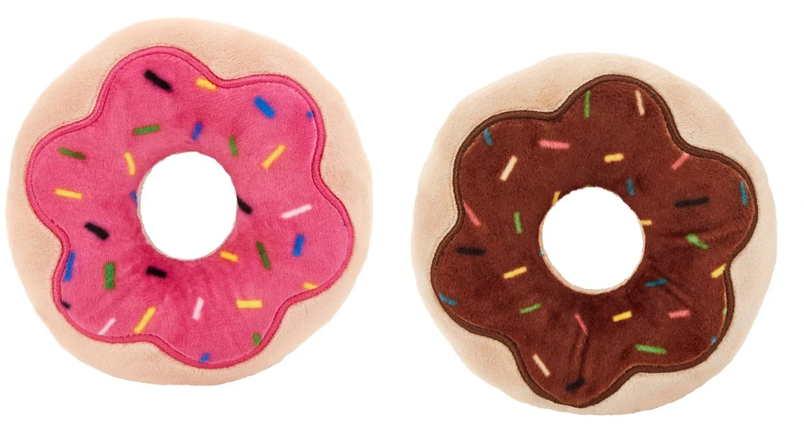 Frisco Plush Donut Cat Toy with Catnip, 2-pack 3 Frisco Plush Donut Cat Toy with Catnip, 2-pack