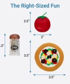 Frisco Plush Pizza Party Cat Toy with Catnip Shake Cat Toy, 3 pack -Frisco Sales 2024 213890 PT1. SY630 V1597156566